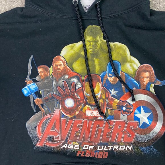 Marvel Avengers Age of Ultron Florida Hoodie Men's Medium Black - Picture 2 of 7